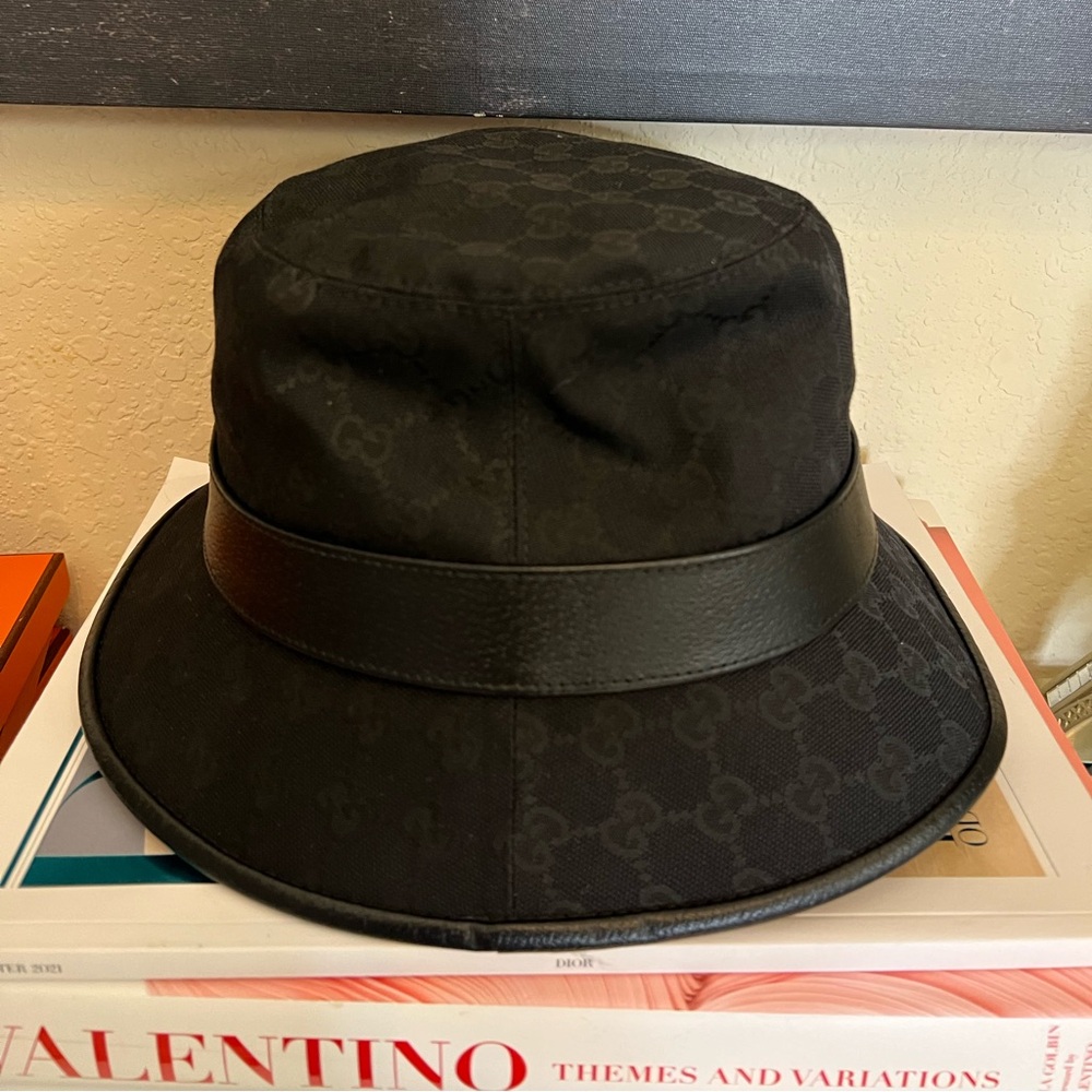 Gg Canvas Bucket Hat With Double G - image 3